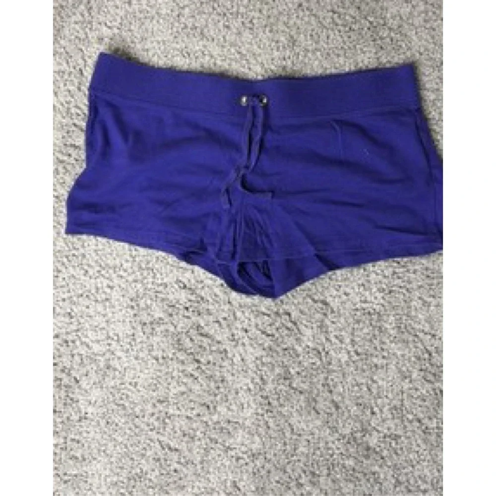 OP Ocean Pacific Women's XL Purple Drawstring Knit Athletic Shorts